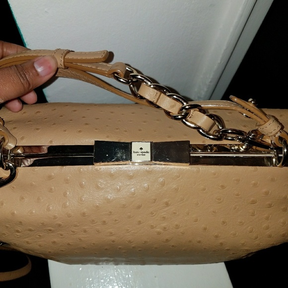 Kate Spade Victoria Falls Madeline Ostrich Satchel - Picture 4 of 9